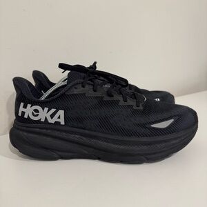 Hoka One One Mens Clifton 9 GTX Gore Tex Running Shoes Black Reflective 12 D